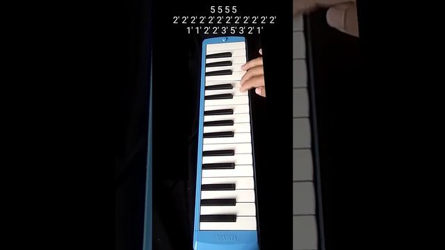 Piano melodica if you're happy and you know it clap your hands