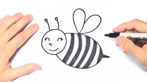 Как нарисовать пчелу | How to draw a bee