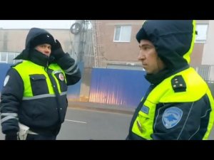 ОСБ ДПС попались за нарушение ПДД[ знак 3.27 "Остановка запрещена" побег от блогера.