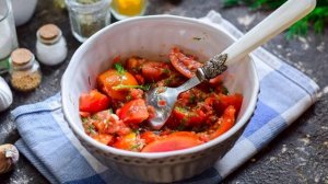 Быстрые помидоры по корейски