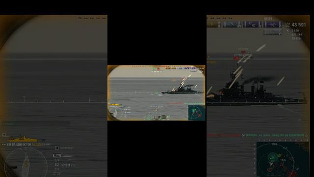 линкор Владивосток-4-1.Игра WorldofWarships