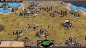 Age Of Empires 2 DE - low elo game play - Mayans vs Lithuanians. MegaRandom.