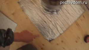 Дымоход в Бане, Как сделать противопожарную распушку #Часть5