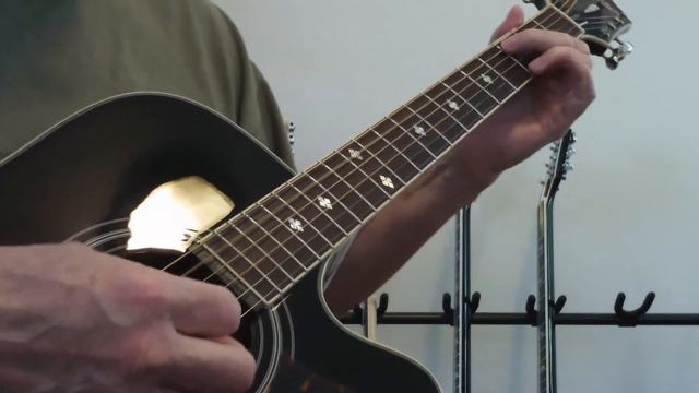 Quick Riff: Pride and Joy - on Epiphone Masterbilt acoustic guitar смотреть онлайн