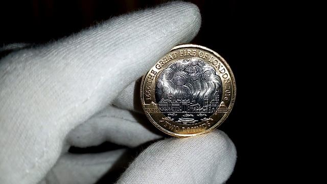Монета Великобритании 2 фунта 2016 года / 350- летие Великого пожара в Лондоне смотреть онлайн