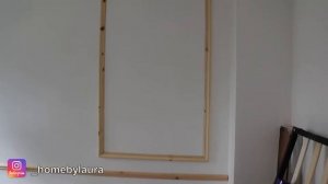 Декор стены своими руками DIY . Молдинги из недорогих экологичных материалов.