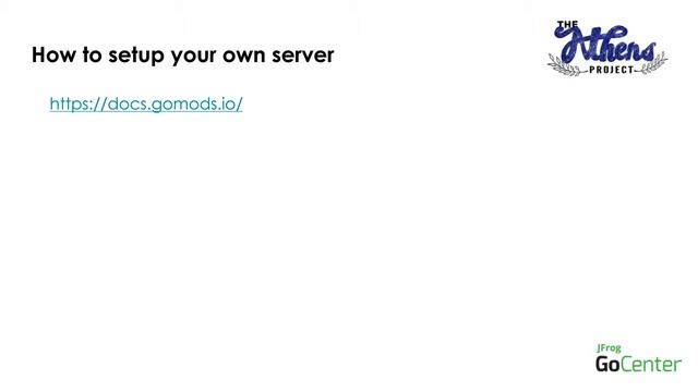 MAKE GO BUILDS MORE RELIABLE WITH JFROG ARTIFACTORY AND GOCENTER