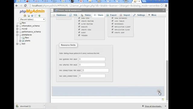 Creating a User in MySQL, phpMyAdmin смотреть онлайн