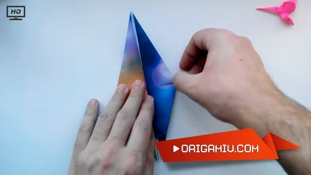 Colibri paper origami. Tutorial origami Hummingbirds! смотреть онлайн