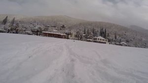 Гагры засыпало снегом!Невероятно для субтропиков!!!