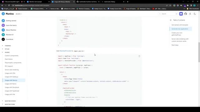 Let's learn together Nextjs: Working With Next Js And Mantine
