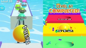 ? BALL RUN INFINITY vs 2048 AMAZE BALLS Android, iOS 1