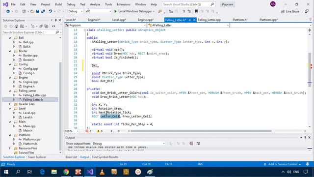 Базовый курс С++ Часть #33. Ловим буквы платформой (720p) смотреть онлайн