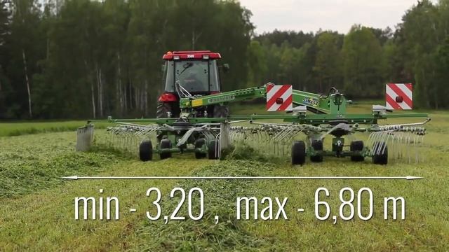 Грабли DUO 680, 2-х роторный валкообразователь, боковой валок смотреть онлайн