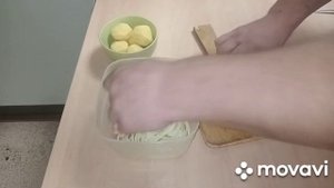 Картошка с куриным феде и сыром в микроволновке