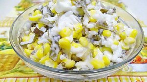 Салат из морской капусты и риса