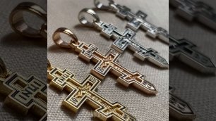 Православные нательные крестики из золота и серебра.mp4