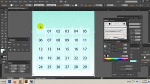 How to Design a Calendar with -Vector -Watercolor Brushes in-Adobe Illustrator