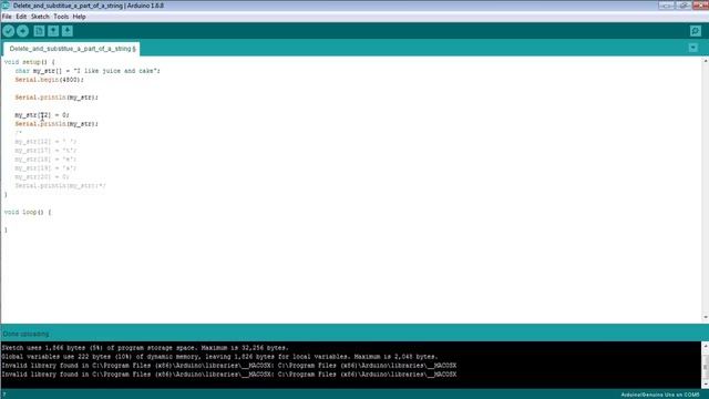 How to Delete and Substitue a part of String in Arduino смотреть онлайн