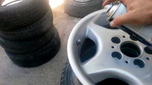 Красим диск из балончика)
