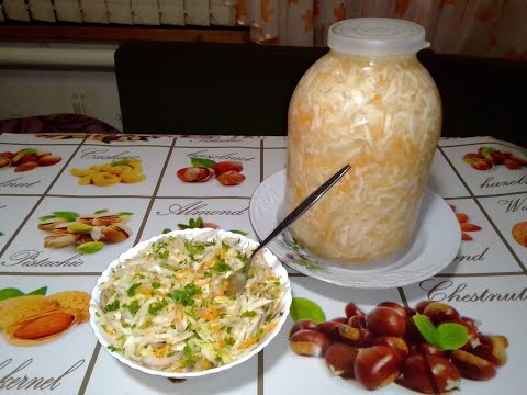 Такая капуста съедается банками. Как квасить капусту в банке .Рецепт хрустящей, вкусной капусты. смотреть онлайн