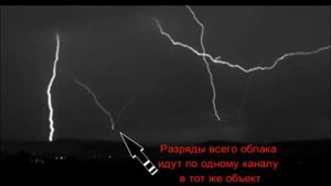 Как молниеприемник притягивает молнию замедленная съемка