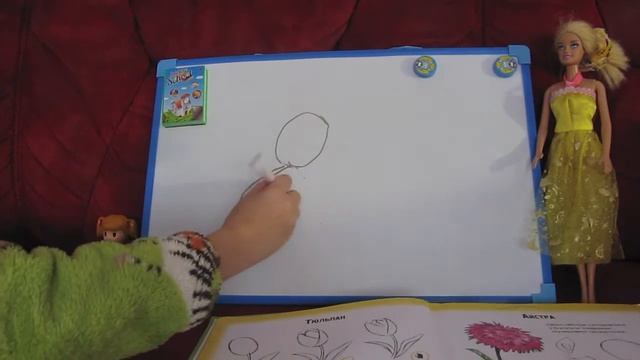 Урок рисования Рисуем Тюльпан смотреть онлайн