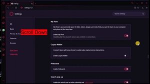 Enable or Disable Video pop out in Opera GX
