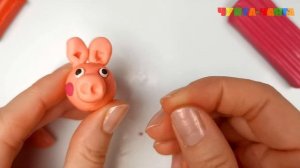 Peppa pig Лепка из пластилина Свинка Пеппа Чунга чанга