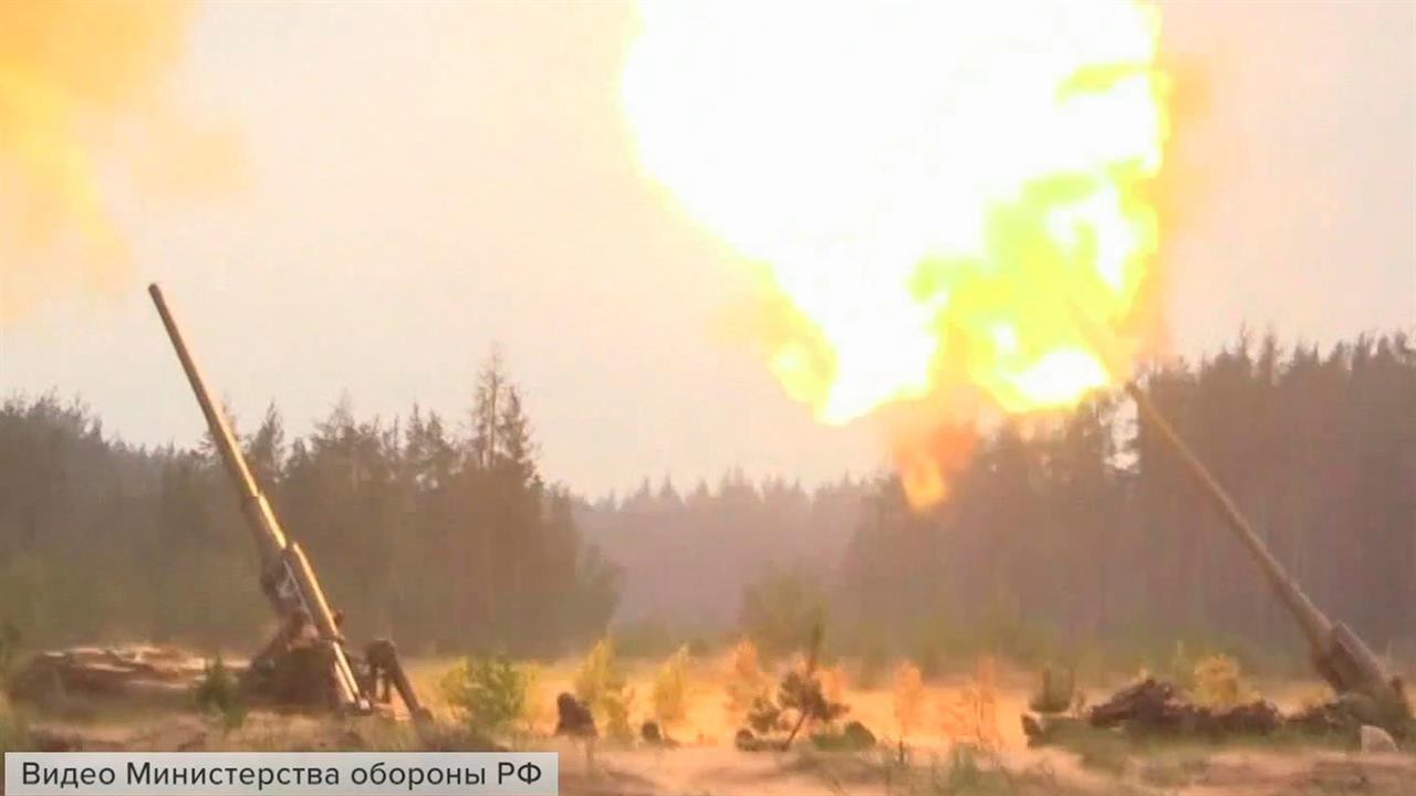 Министерство обороны РФ показало боевую работу артиллерии в зоне спецоперации
