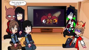 Spooky month characters react to edits | ♪YELLOW___SMILE♪ | Part 5 of the reaction cuz why not