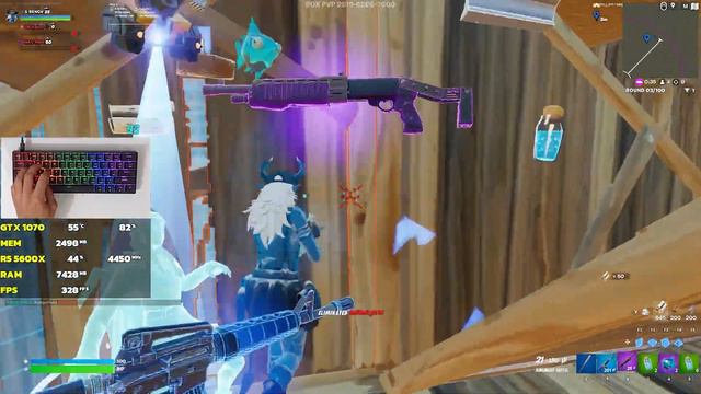 GTX 1070 + R5 5600X Fortnite SEASON OG| BOX PVP| performance mode 1080p смотреть онлайн