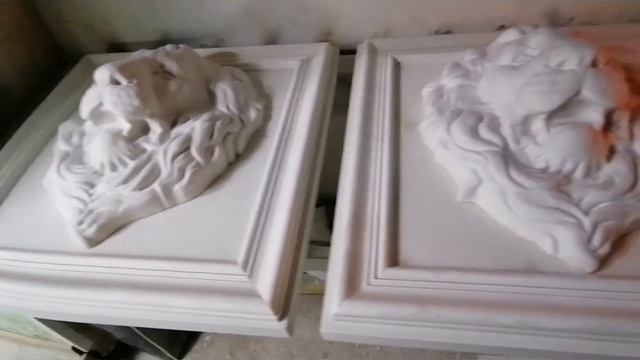 ЛЕВ. 600/600/200мм. ФАСАДНЫЙ ДЕКОР ИЗ КАМНЕДЕЛА. смотреть онлайн