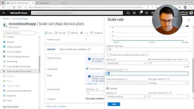 How to use Azure App Service to configure autoscaling смотреть онлайн