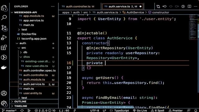 Nestjs Microservices Authentication JWT Passport BCrypt | Messenger Clone [5]