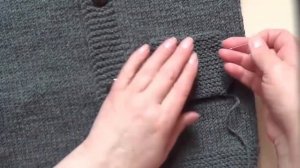 Детское вязаное пальто спицами (сборка)