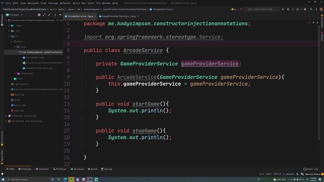 Spring Tutorial - 4 - Constructor Injection with Annotations
