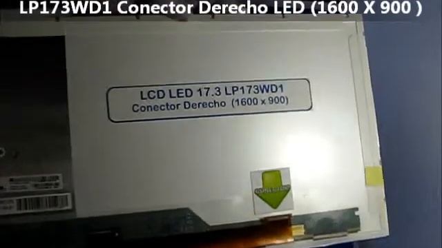 Pantalla Portatil Lcd 17.3 Compatible LP173WD1 Conector Derecho LED (1600 X 900 ) смотреть онлайн