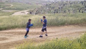 Тренировка молодых бойцов ММА в горах Дагестана/ Training young MMA fighters in Dagestan, Russia
