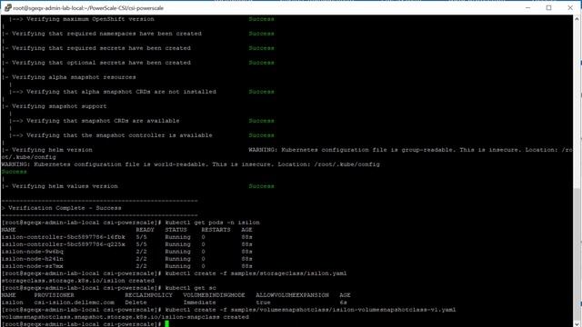 OpenShift with PowerScale using CSI Helm смотреть онлайн