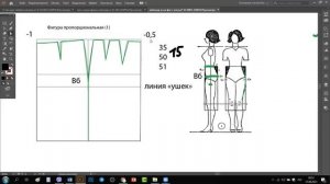 Построение юбки на фигуру с ушками