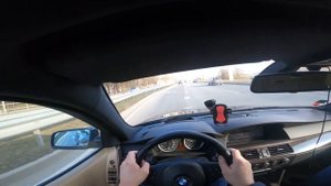 BMW e60 550i M-sport cold start and POV acceleration