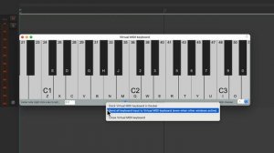 The Virtual MIDI Keyboard in REAPER