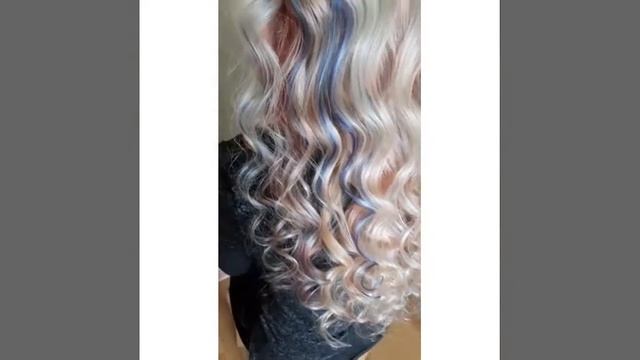 Нарядное окрашивание с использованием пяти оттенков красителя от Надежды Чубарук .#nadejdachubaruk смотреть онлайн