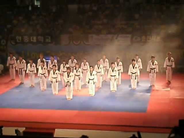 Taekwondo WTF. Korea Open 2011. Показательные. 1 я часть.