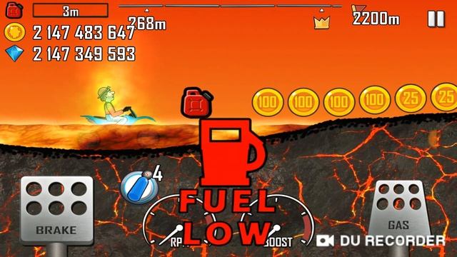 Hill Climb Racing Мотокросс и Вулкан баг с бензином смотреть онлайн