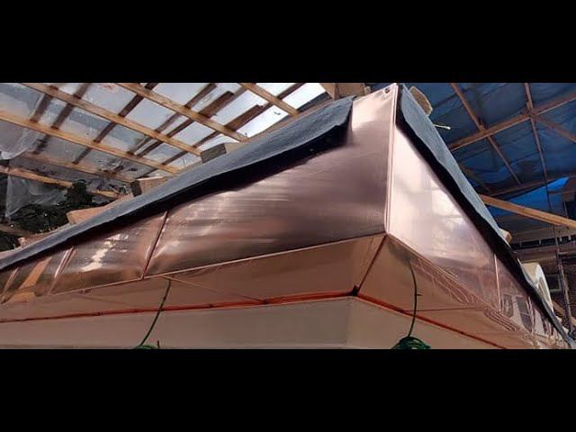 Медная кровля! Декор подшивы и Лобовой! 2 часть  Copper roof