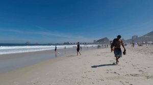 ?? Rio de Janeiro Brazil / Leme to Copacabana beach / Beach Walk Tour / 2022