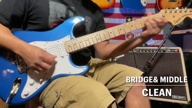 Squier Affinity stratocaster HSS Lake Placid Blue Review & Demo ￼@fender Blonde Tone Master Twin смотреть онлайн