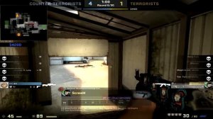 CLUTCH 1v4 ACE 5k in CACHE - CS:GO (Ak-47 Blue Laminate FN)